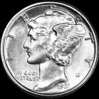 1931-S San Francisco Mint Mercury Dime, Superb Gem AU+++, RARE This Nice!