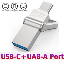 64G 128G Dual USB3.0 Type-C OTG Flash Drive Memory USB A Stick Phone PC PenDrive