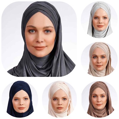 Fertig Kopftuch Praktisch Hijab 6 Farben Esarp Amira Niqap Tesettür Khimar Sal