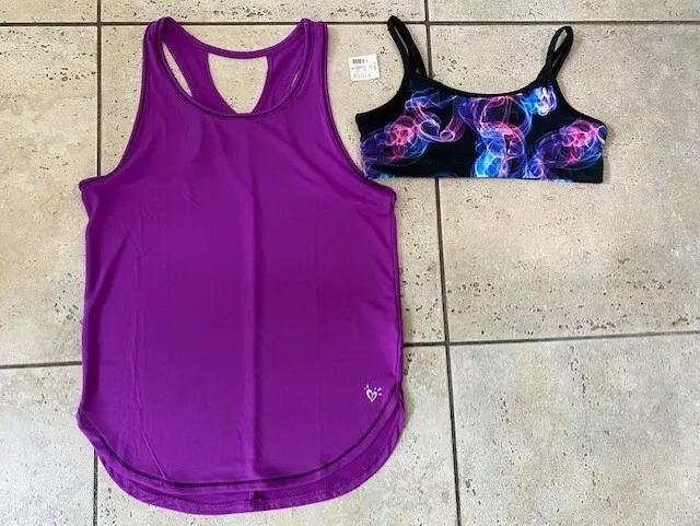 Workout tank store with bra
