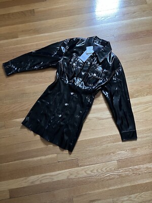 Zara Women's Shirt Dress (xs) - Faux Leather New with Tags | eBay Zara Women's Shirt Dress (xs) - Faux Leather New with Tags | eBay