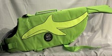 Dog Life Vest XL, Neon Green Fish