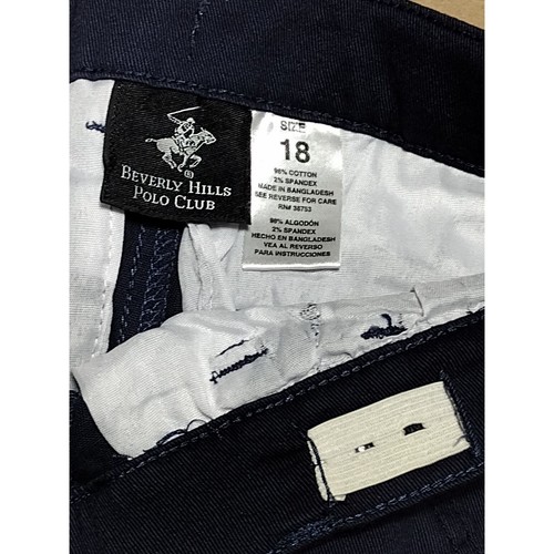 Beverly Hills Polo Club Boys’ School Uniform Pants – Relaxed Fit Size 18 Blue - Picture 3 of 6