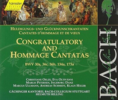 Bach Edition Vol.139 Congratulation & Hommage Cantatas RILLING HÄNSSLER 2CD BOX