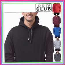 PRO CLUB MEN'S HOODIE HEAVY WEIGHT PULLOVER HOODIE S-5XL HOODED SWEATSHIRT NEW