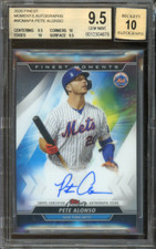 Pete Alonso 2020 Topps Finest Moments Autographed Card Gem Mint 9.5 BGS