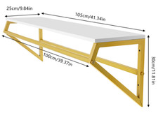 Gold Metal Garment Clothes Rack Clothing Rack Clothes Wall Shelf Hanger Display