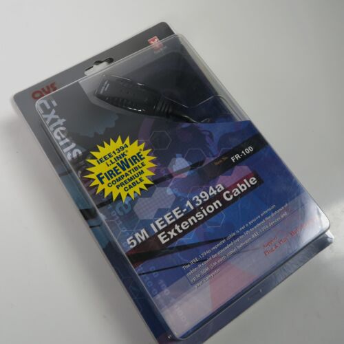 Fire Wire Compatible Premium Cable 5M IEEE- 1394a Extension Cable FR- 100 NEW! - Picture 2 of 9