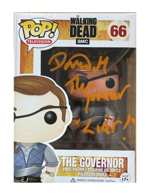 The Walking Dead The Governor Funko Pop! #66 Signed by David