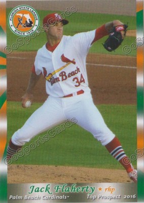 2016 Florida State League Top Prospect FSL Jack Flaherty RC Rookie Cardinals