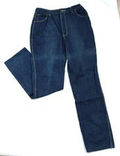 Vintage Gitano High Waist Mom Jean Dark Wash Straight Leg Jeans 18 Long 1980s