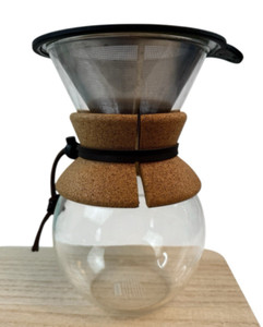 Bodum 8 Cup 34oz Pour Over Coffee Maker: Drip Coffee Pot with Permanent Screen