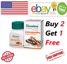 Himalaya Ashvagandha 60 Tabs For Energy Strength & Immunity (FREE SHIP)