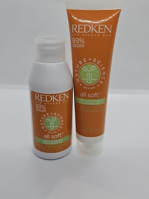 Redken natural+ science Ve All Soft Shampoo 1.7 Fl. oz & condition 1 Fl. oz