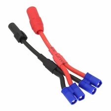 Parallel Wire Amass AS150 XT150 1 Female to 2 Male EC3 12AWG 5CM+5CM Y Cable