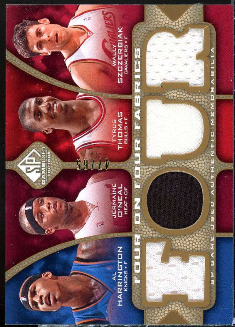Szczerbiak/Hamilton/Young/O'Neal/Beasley/Thomas 2009 SP Game Used JSY #NNO