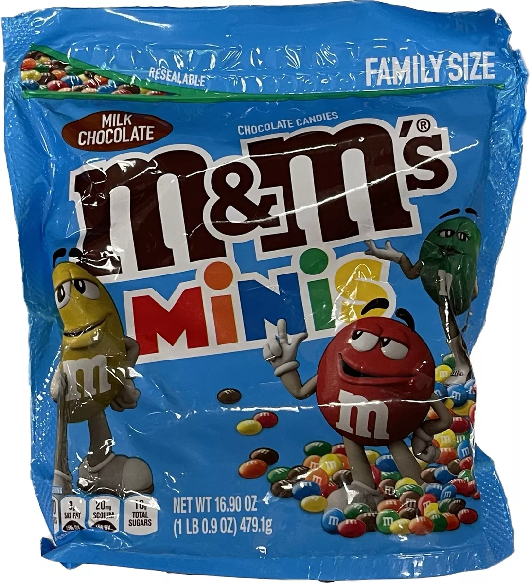 Blue Milk Chocolate M&M's Candy (1 Pound Bag)