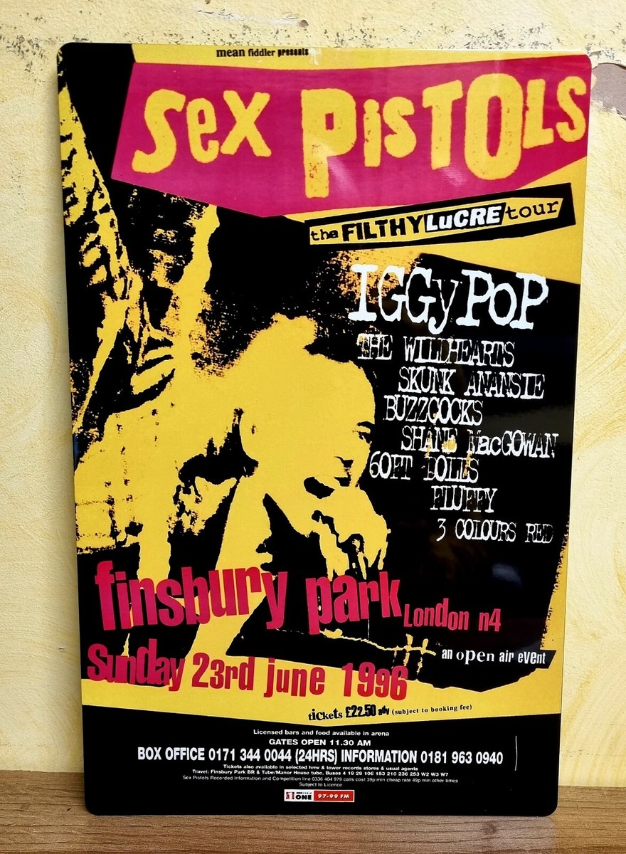 SEX PISTOLS FINSBURY PARK 1996-IGGY POP THE WILDHEARTS - METAL