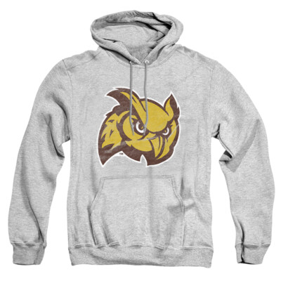 Rowan University Adult Pullover Hoodie Primary Logo, Athletic Heather, S-3XL