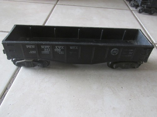 Lionel 2452 O-27 Gauge Postwar Black Pennsylvania 347000 Gondola Car