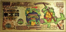 Donatello Teenage Mutant Ninja Turtles ¥ TMNT Novelty 24K Gold Foil Plated Note