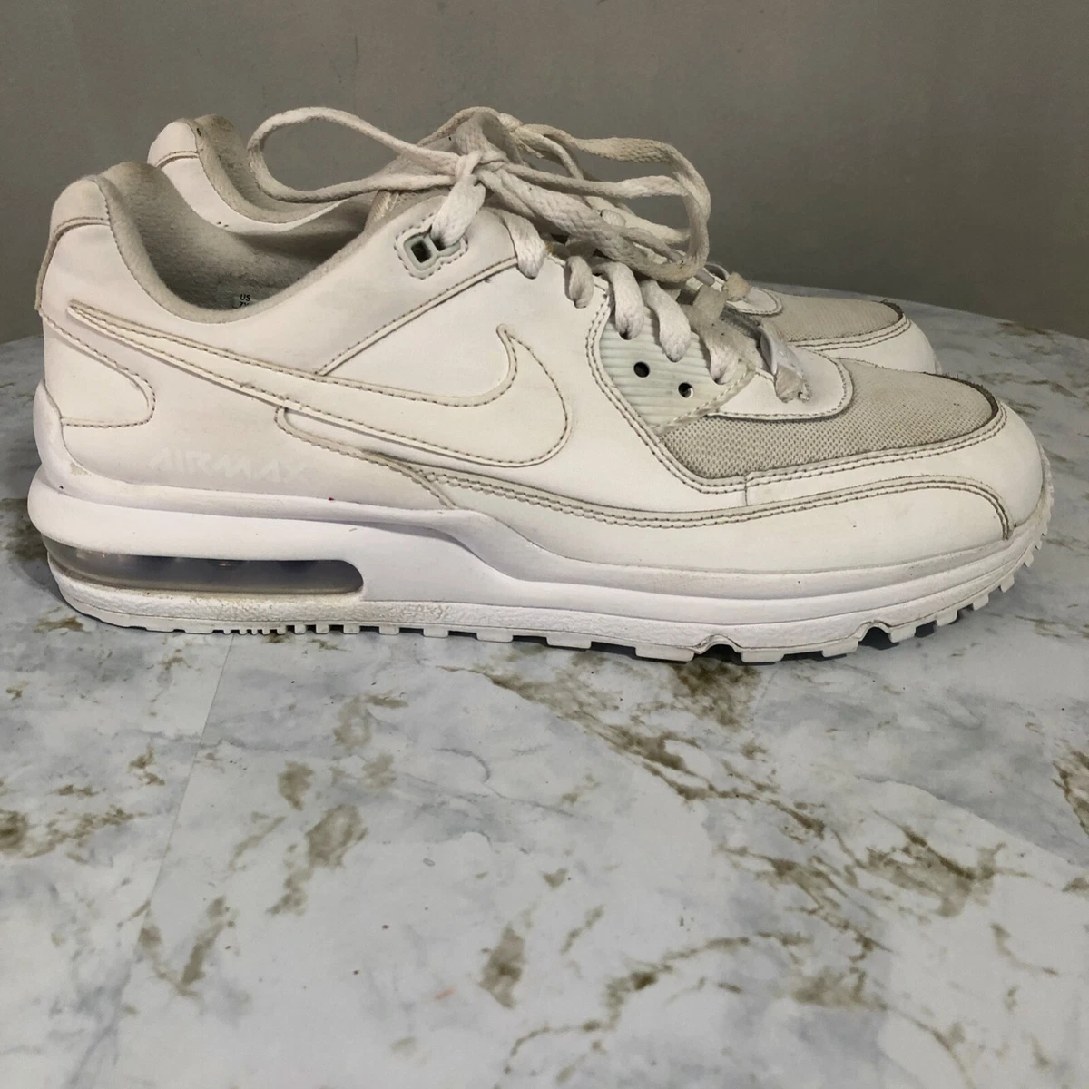 Nike Air Max Wright Men s Size 7 Shoes Triple White Athletic Trainer Sneakers