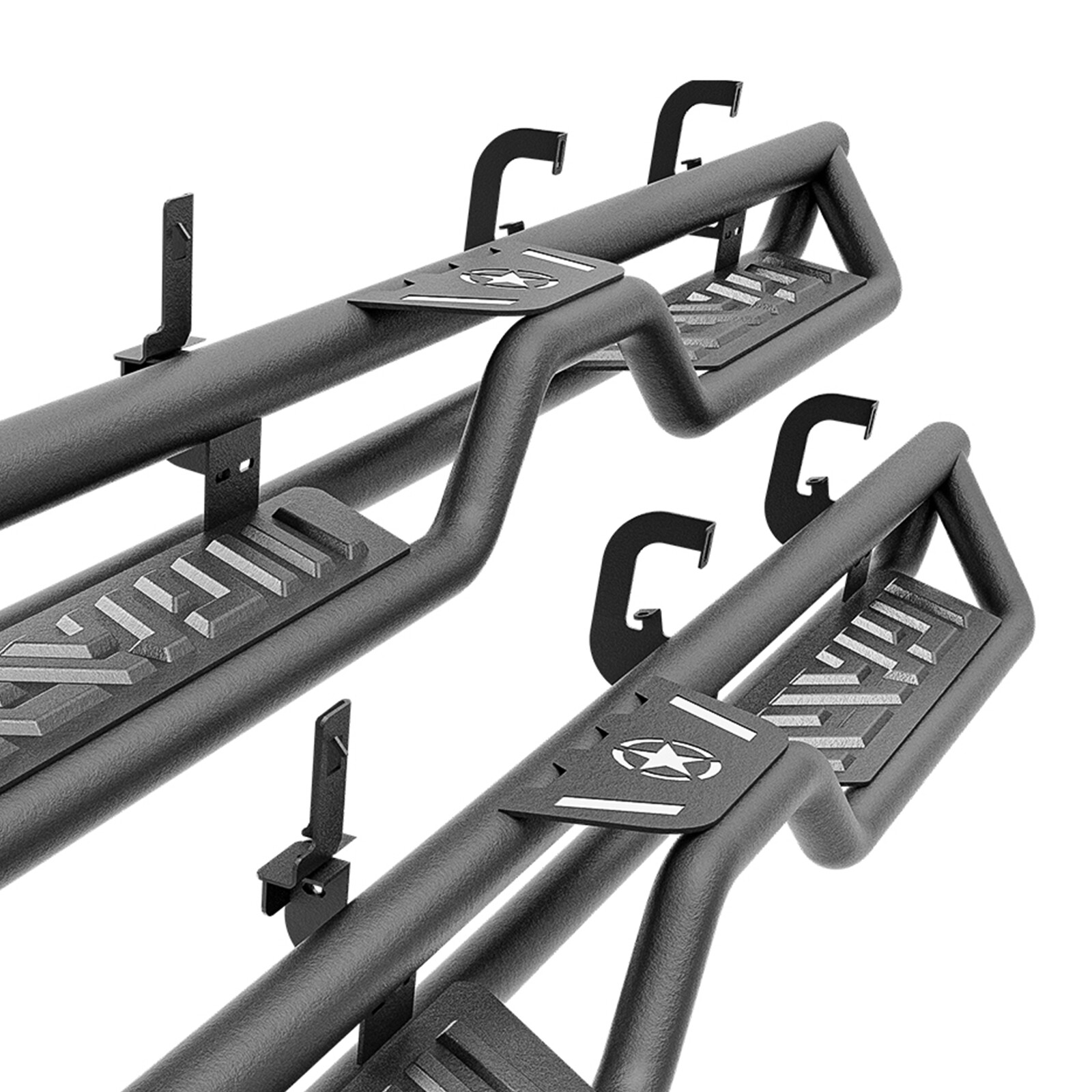 Side Steps Running Boards For 2007-2019 Silverado & Sierra 2500 3500 Crew Cab