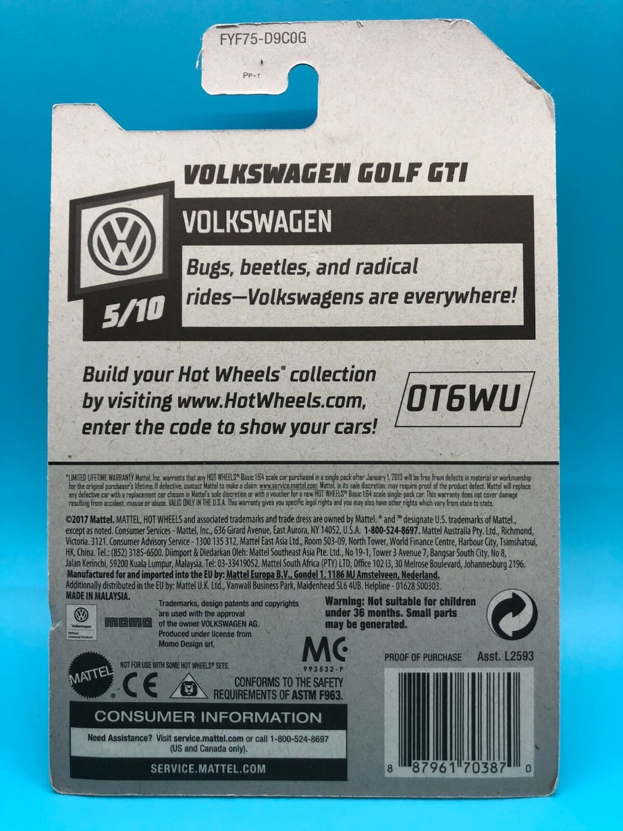 Hot Wheels VOLKSWAGEN GOLF GTI (MOMO) Yellow | eBay