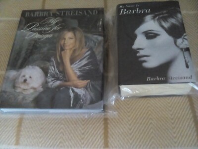 2 x BARBRA STREISAND HARDCOVER BOOK: MY PASSION FOR DESIGN + MY NAME IS BARBRA