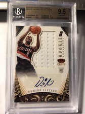 2012/13 Panini Preferred Damian Lillard #/99 #582 RC AUTO Crown BGS 9.5 Gem Mint