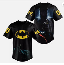 Personalized Amazing Batman Gift For Fans 3D Baseball Jersey Shirt BEST PRICE