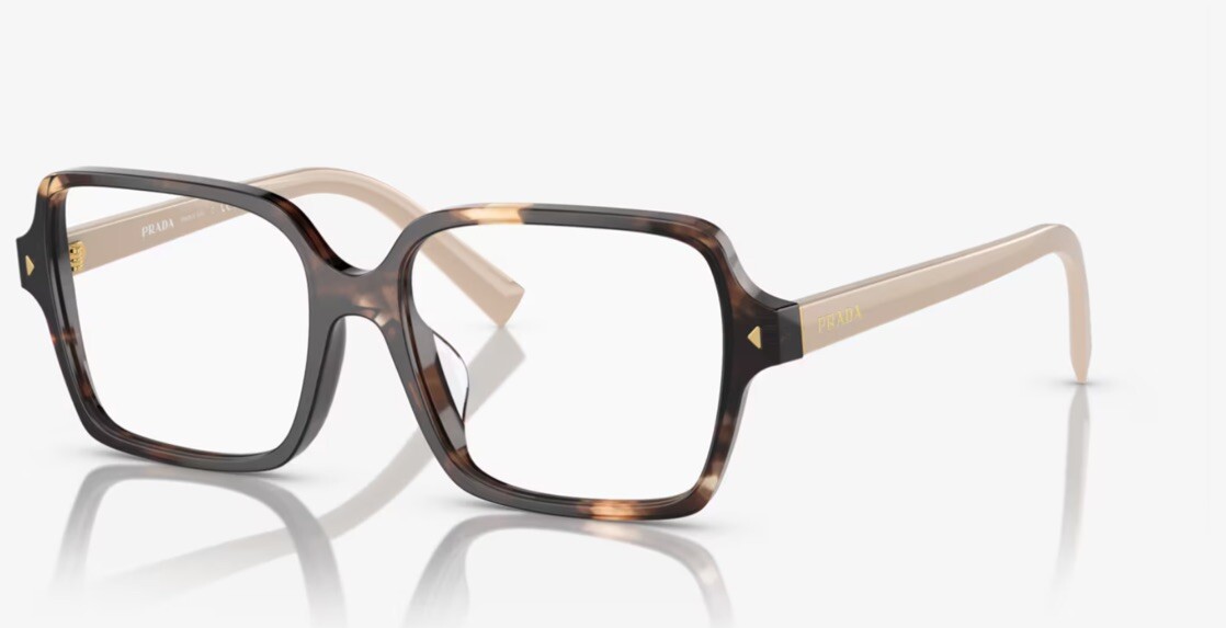 PRADA PRA02V-7R1O1-53 Eyeglasses Size 53mm 17mm 145mm havana 