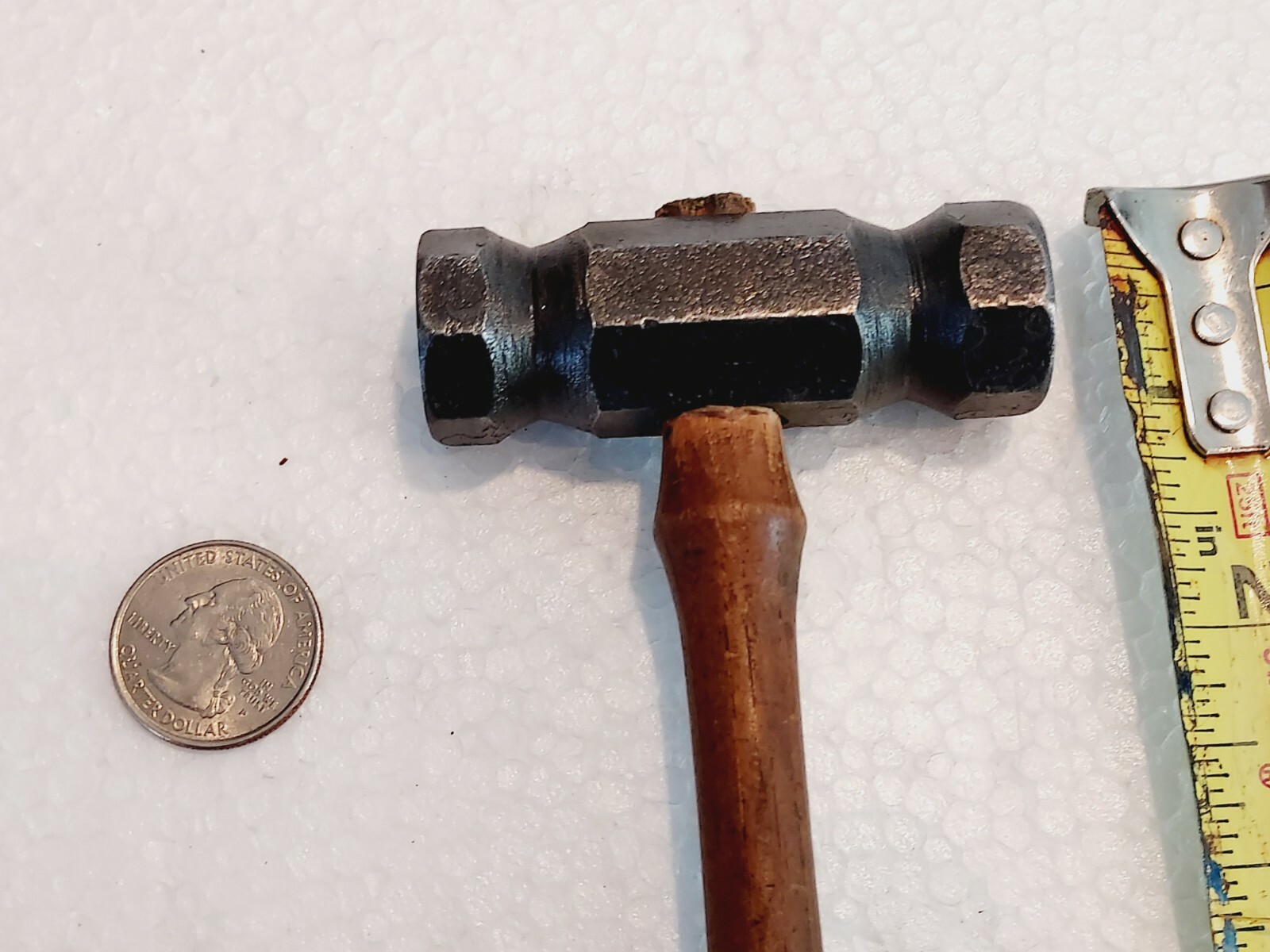 Vintage jewelers hammer tinsmith raising planishing chasing double face