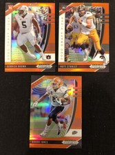 2020 Prizm Draft Picks Football Orange Prizm Parallel Cards Singles You Pick