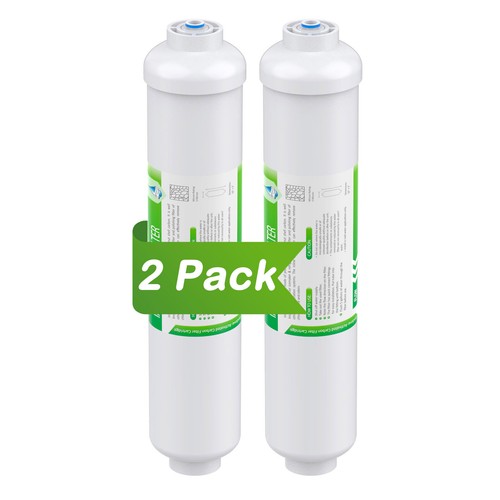 1-8Pack Inline T33 Post Carbon Water Filter Replacement 1/4" QC for Refrigerator - Picture 13 of 17