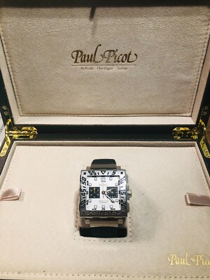 Paul Picot Mens 'C-Type' Chronograph Luxury Watch, Silver P0830.SG.5010.3303
