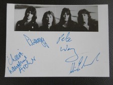 Ufo Band Autogramme signed 10x15 cm Karteikarte mit Magazinbild