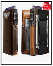 BULLIANT Men Wallet Gift BoxedSlim Front Pocket Wallet Money Clip Card Holder 3