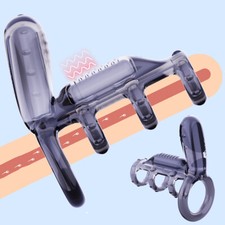 Soft TPE-Condoms-Reusable-Realistic-Penis-Extender-Sleeve-Enlarger-Bigger-Male