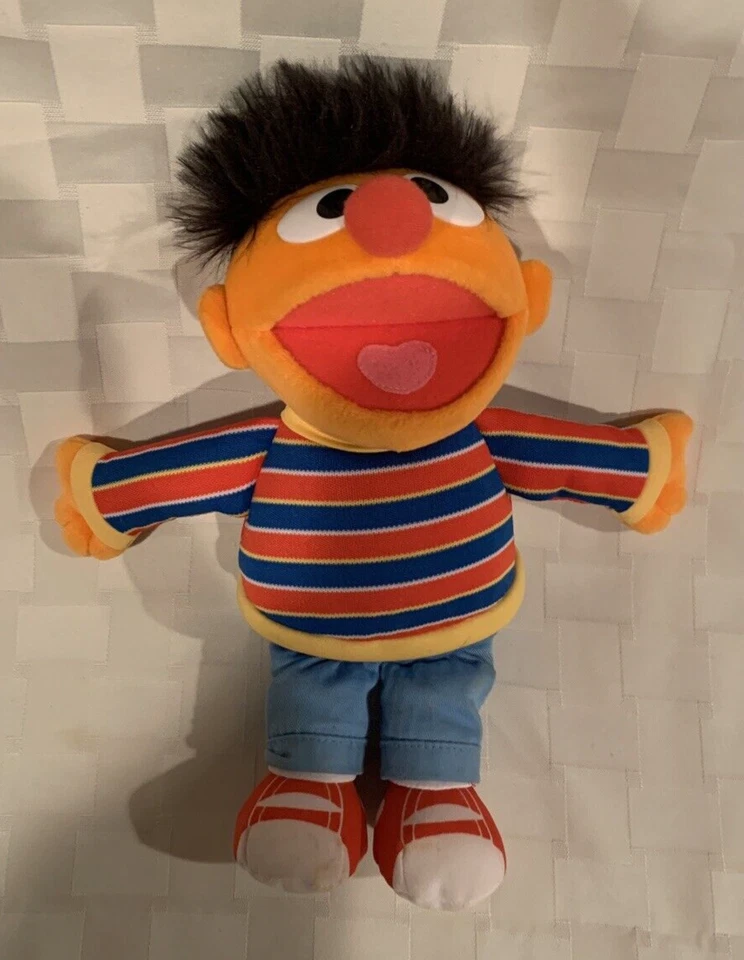 Ernie & Bert Sesame Street muñeca juguetes 2002 Gund suavemente usado 1 propio hogar libre de humo Foto 2 de 4