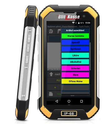 M&S SYSTEMSOLUTIONS 👍 Kellner -Order | IP68 | für Blitz!Kasse® GASTRO Kassensysteme BLITZ@ORDER👍