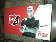 New Wilson Gary Woodland US Open winner Plastic Poster 19 1/2 x 11
