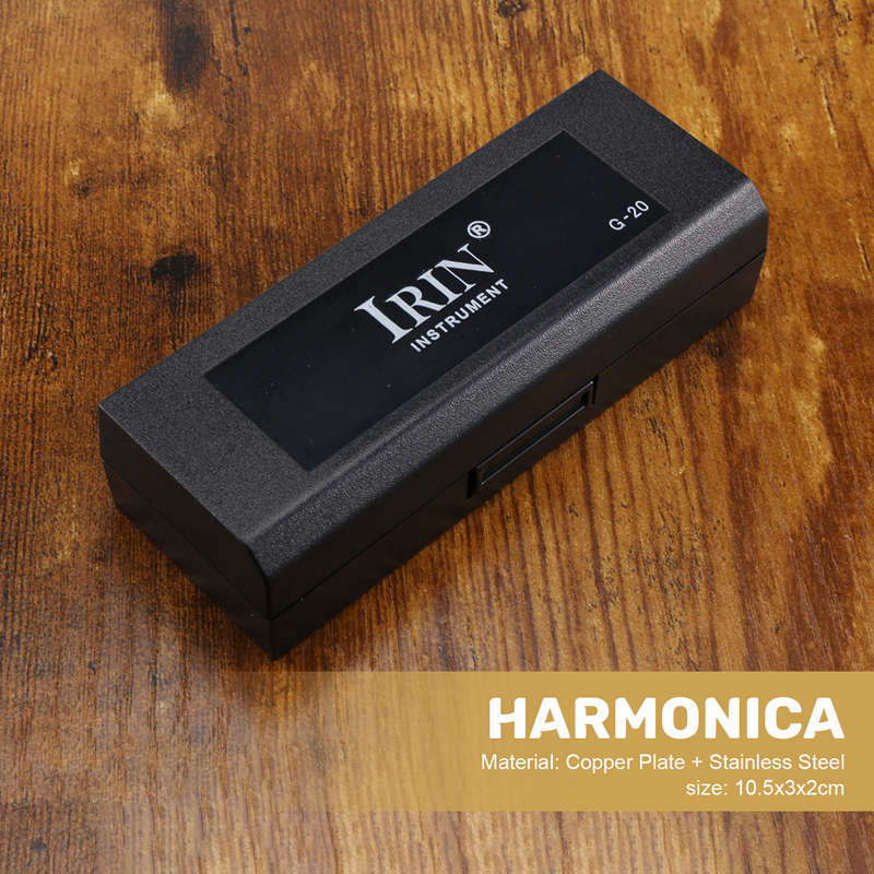 10 Holes 20 Tone G Key Harmonica Blues Musical Instrument Diatonic