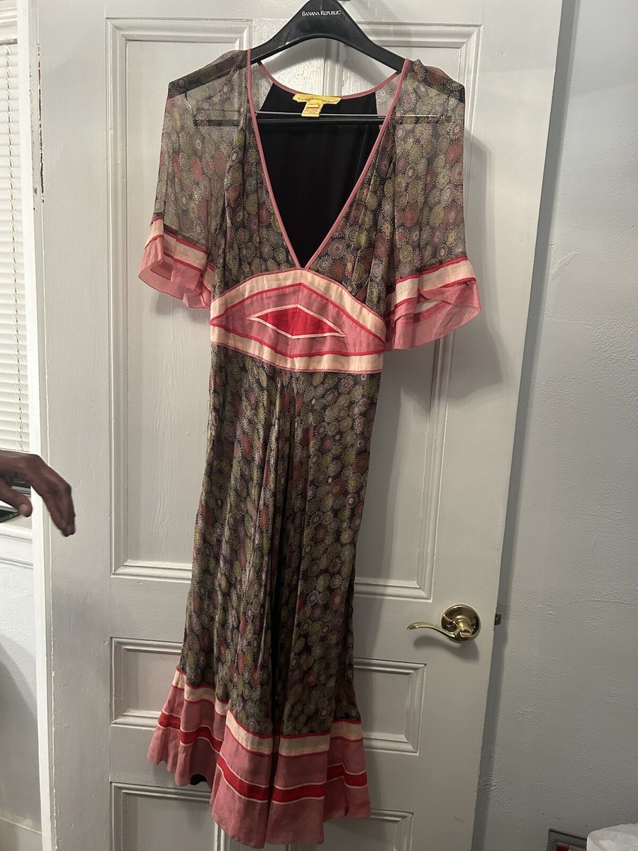 Catherine Malandrino Burgundy wine lace dress Long Sleeve Red Size 8
