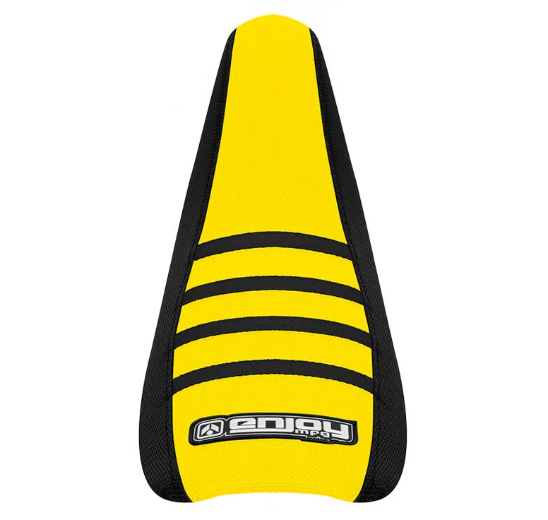 2000 2023 SUZUKI RM 65 DRZ 110 Gripper Seat Cover Blk-Yell-Blk RIBS #71 - Image 2 of 4