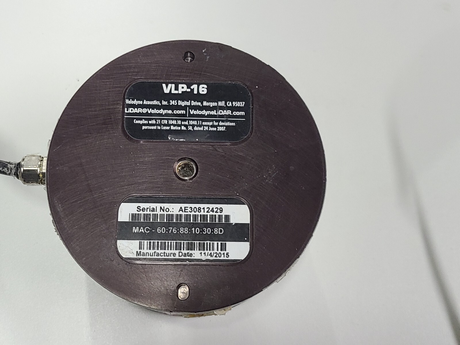 Velodyne VLP16 LiDAR Sensor and Interface Box eBay