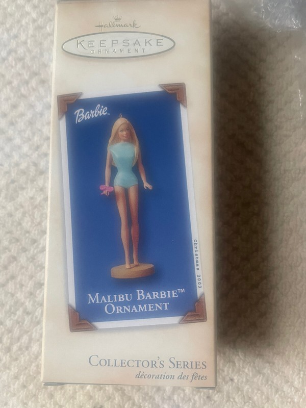 2003 Hallmark Keepsake Malibu Barbie Ornament In Box
