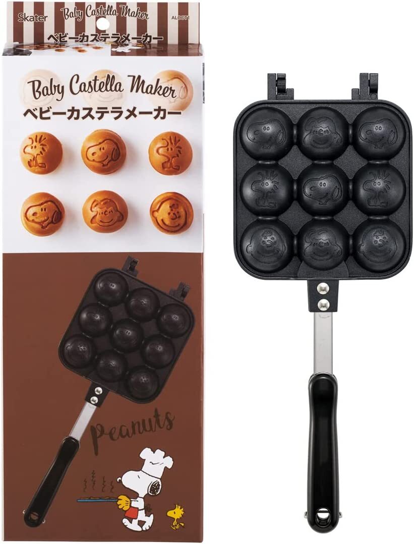 Snoopy Baby Castella Sponge Pastel Takoyaki Maker Skater Sartén para Cocinar a Gas