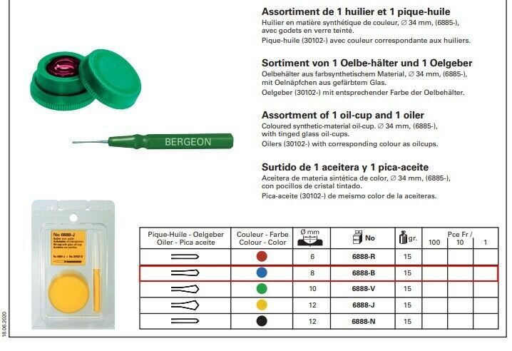 Huileur Doseur Pour Horloges - Huile Grade 5 - 8 Ml - Marque Watchfix - Neuf