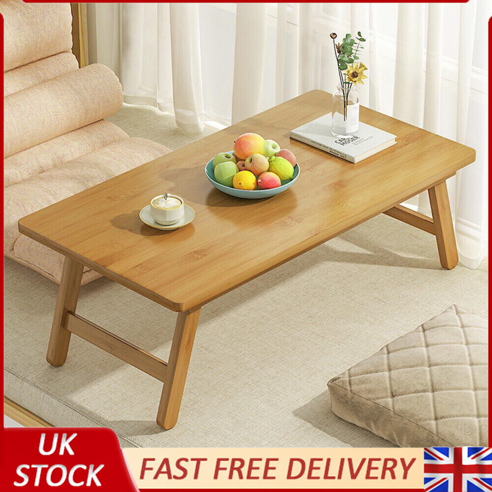 Bamboo Foldable Tatami Coffee Table Low Table Small End Table Japanese Style